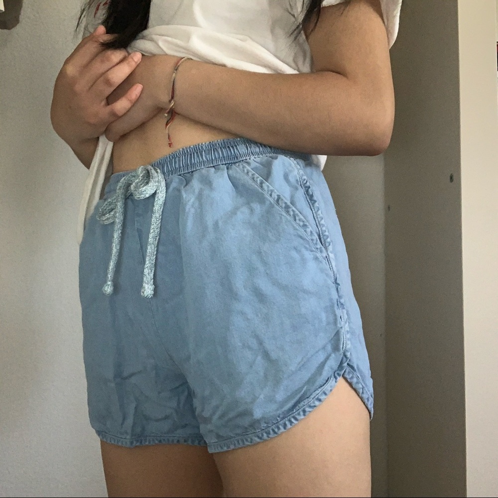 ✨ denim dolphin shorts
